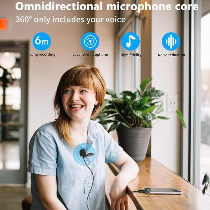 QWEENSATRU - BOYA BY-M1 / BY-MM1 LAVALIER OMNIDIRECTIONAL MIC KABEL UNTUK SMARTPHONE DSLR PC