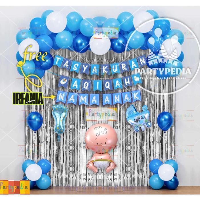IRFANIAGALLERY PAKET DEKORASI AQIQAH ANAK LAKI-LAKI RWET-23