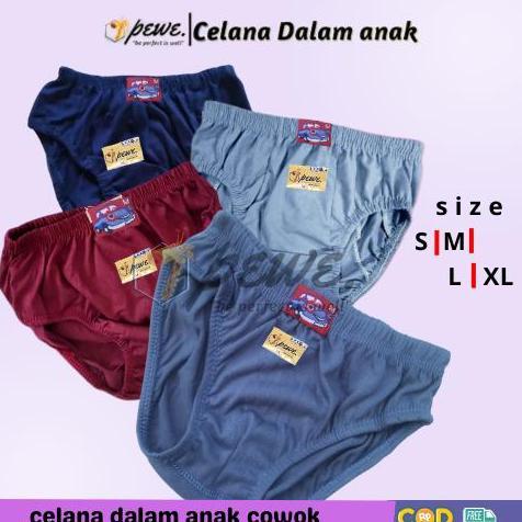 Promo 6 PCS CELANA DALAM UMUR 7-8 Tahun  BAHAN LEMBUT NYAMAN CD  COWOK  Fashion celana dalam anak la