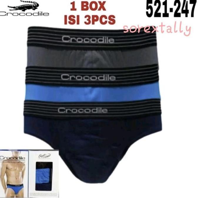 Promo Crocodile Cd Pria Brief Katun 521 - 247 -3pcs Diskon