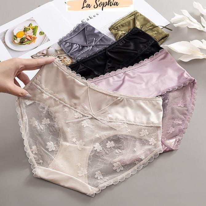 Promo Celana Dalam Wanita Satin Jepang Manis 071 Diskon