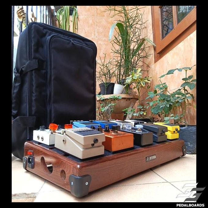 INFERNUM PEDALBOARD SWEDISH DARK ACACIA PLUS GIGBAG KAYU ORIGINAL DAN TERPERCAYA