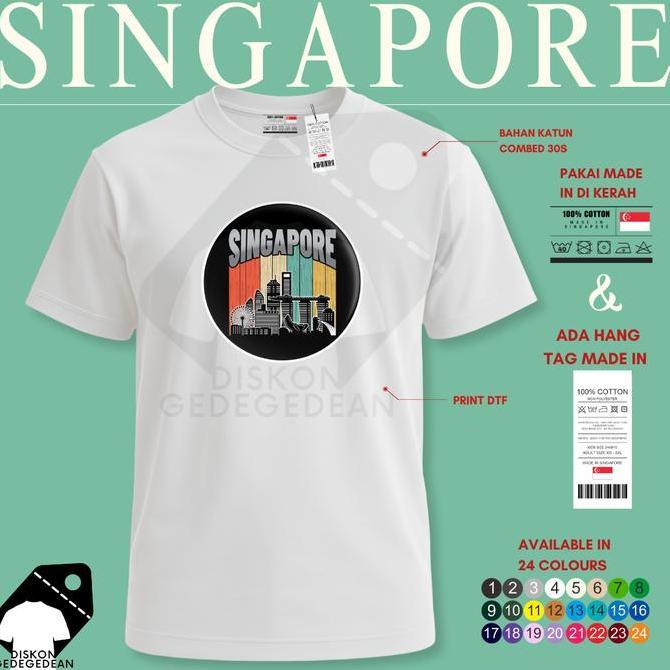Kaos Oleh Oleh Singapore Singapura  Baju Oleh-oleh Singapore Type 4