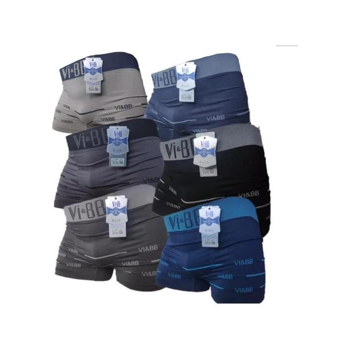 Promo PROMO 3 PCS CELANA PRIA/CELANA PRIA MODEL VI& BB Segi 4 Warna Rand dalam om Bahan Katun Spande