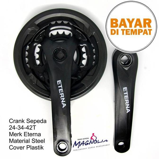 Promo Crankset Crank 3 Speed Gir Gear Depan Sepeda Gunung MTB Balap Arm 170 COD