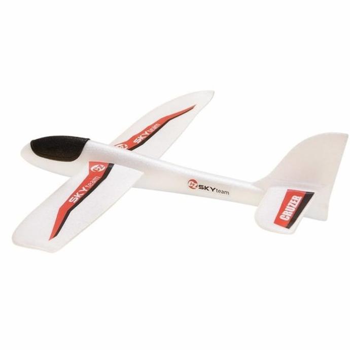 CRUZER SKY TEAM POLYFOAM GLIDER AIRPLANE ORIGINAL CRUZER PESAWAT GABUS KODE 589