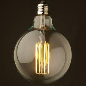 Bohlam lampu LED Edison / Filament G125 / Bulat/ Kuning Lampu Cafe