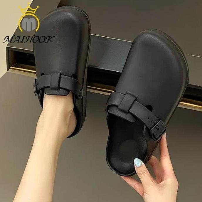 Sepatu Birkenstock Pria Sendal Karet Bahan EVA Sandal Selop Pria Kekinian Korean Style Sendal Cowok 