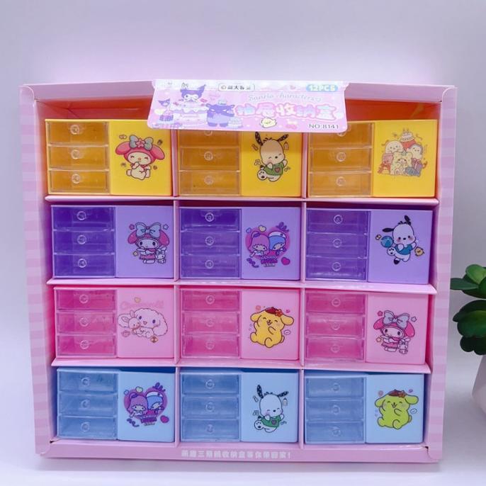 Unik Fashion Fair - 6401 Laci Kecil Motif Karakter Lucu / Kotak Organizer Mini Plastik / Laci Mini 3