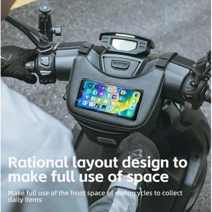 Tas Motor Stang Depan Motor Matic HandleBar Front Bag Phone Holder waterproof