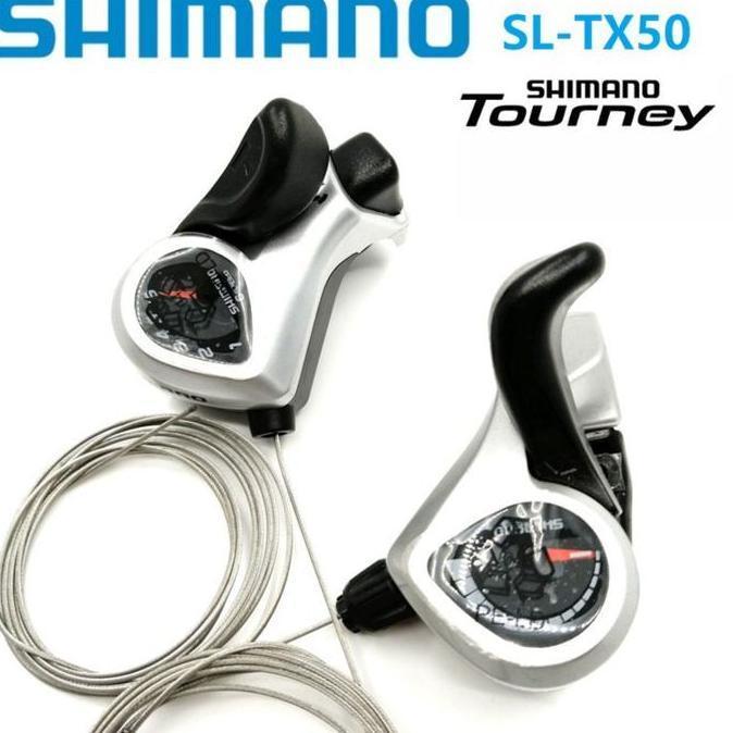Promo Shimano TOURNEY TX50 Thumb shifter Plus 3*6/7 Speed MTB Mountain Bike Diskon