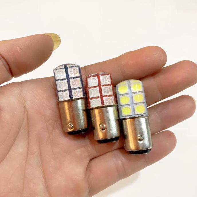 Promo Bohlam lampu stop rem belakang LED 12mata kedip Flash Mio smile / Mio J / M3 / Soul GT / Beat 