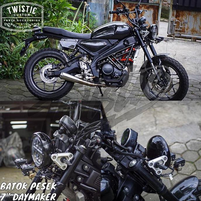 Promo Cover Batok Pesek Lampu Daymaker 7 inch Motor Custom Diskon