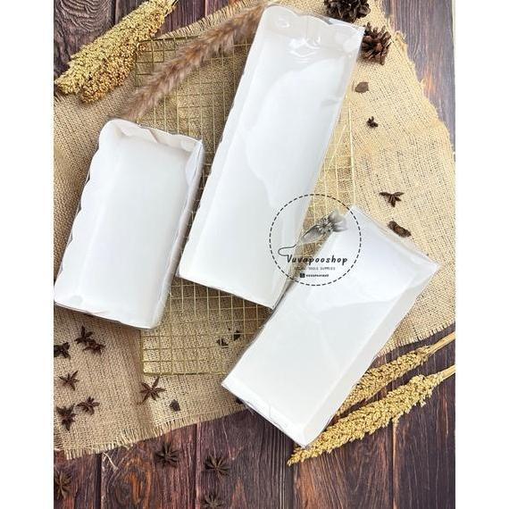 Dus Mika Putih isi 5pcs / Dus Kue Bening Transparan / Box Kue Brownies Promo