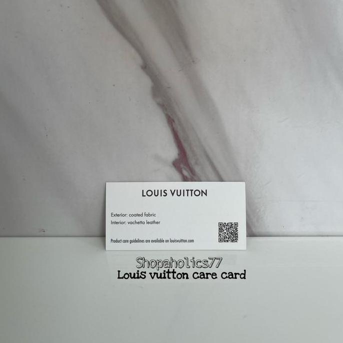 LV care card / louis vuitton care card Promo