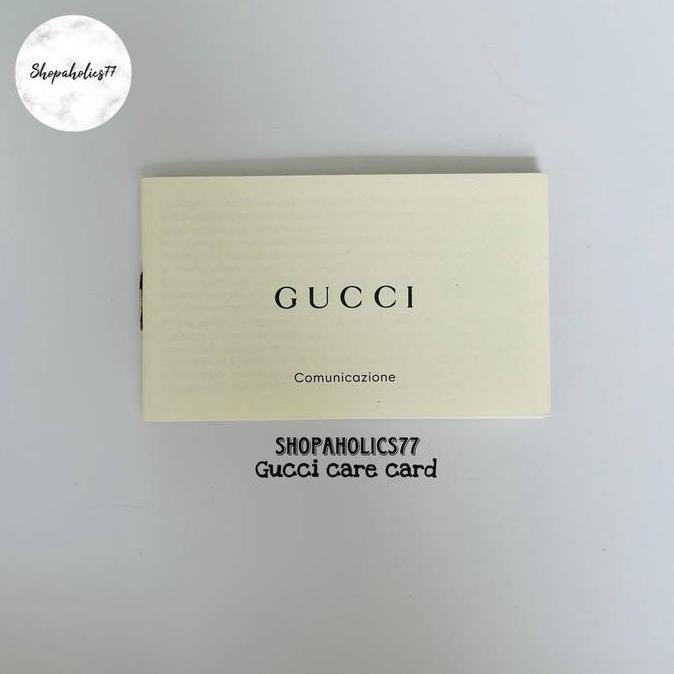 Gucci care card Promo