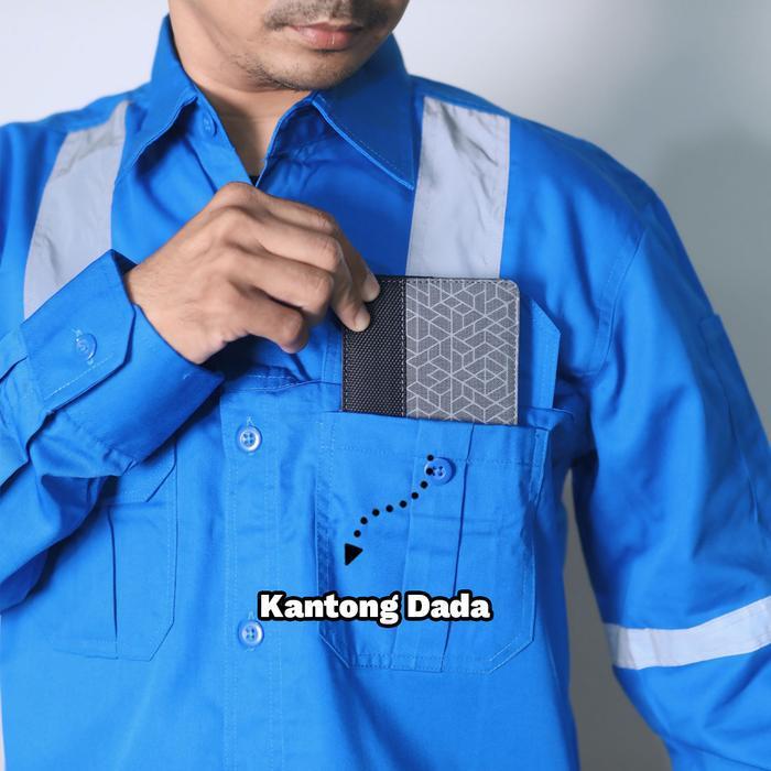 Seragam Lapangan / Baju Tambang / Wearpack Safety Custom Bordir Model 09