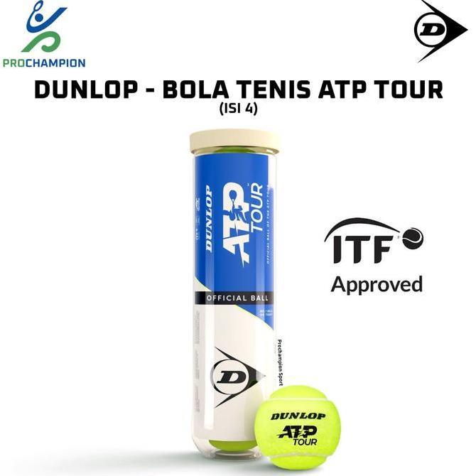 Bola Tenis DUNLOP ATP TOUR  isi 4 / Bola Dunlop ATP Tour isi 4