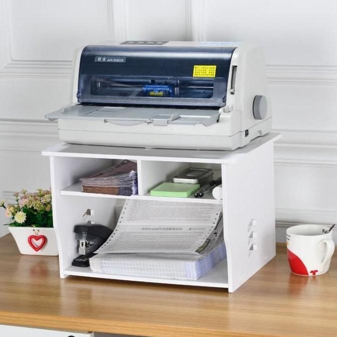 Rak Printer Kayu Meja Susun Tingkat Minimalis Vintage Shabby Serbaguna
