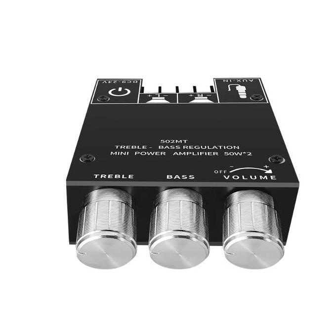 allingroupsemesta - zk-52mt hifi power amplifier bluetooth 5. penguat subwoofer papan 1w 2.1 channel