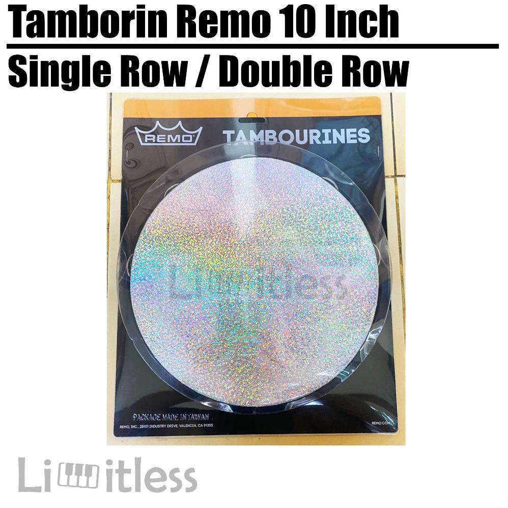 Tamborin Remo 10 Inch Single / Double Row Tambourine Original