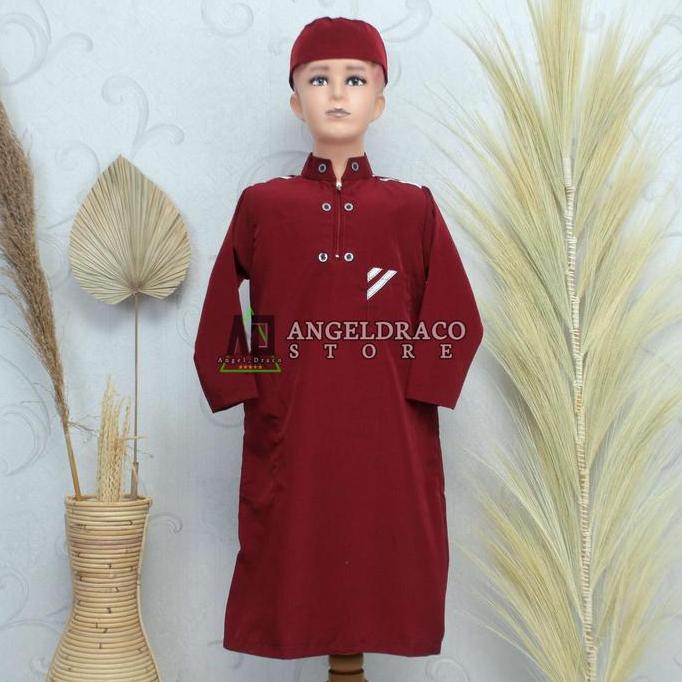 Jubah Gamis Anak Laki Laki Baju Muslim Anak Laki Laki 0-15 Tahun