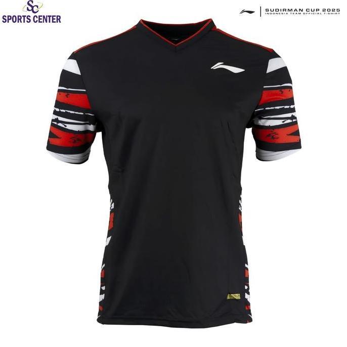 SIAPKIRIM New Kaos / Jersey Badminton Lining Player Series Sudirman Cup ATSUB29-1 / ATSUB29 Black RE