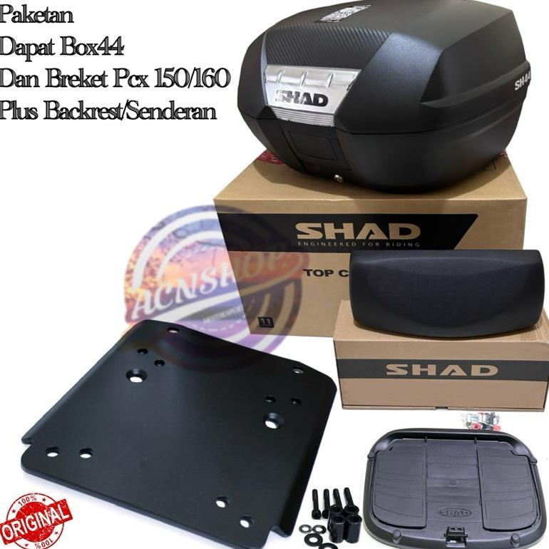 BOX SHAD SH44 PLUS BREKET BOX MOTOR PCX 150 PCX 160 NEW 2021