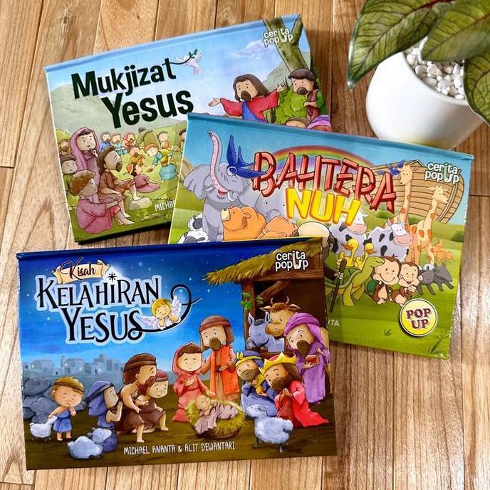 allingroupsemesta - buku anak kristiani pop-up cerita alkitab - ada banyak judul (bhs indonesia)