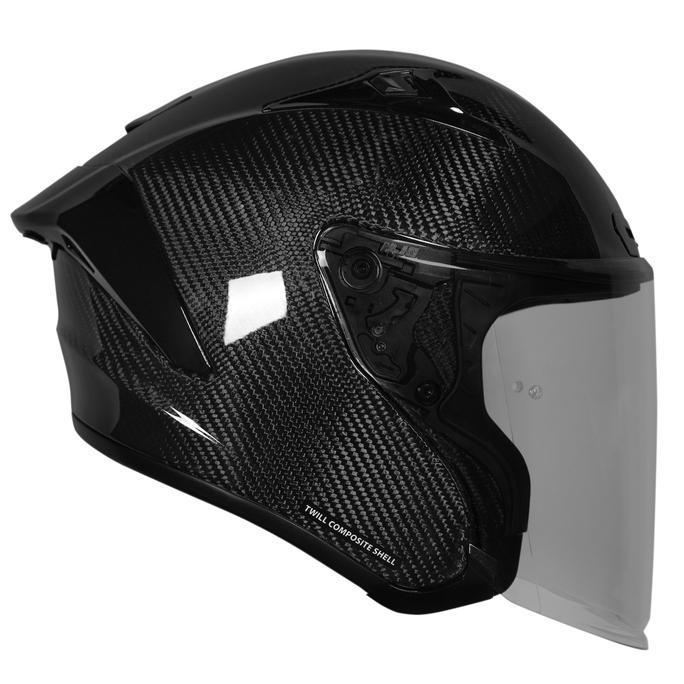 NJS Kairoz GT Carbon Twill Gloss/Doff - Helm Half Face