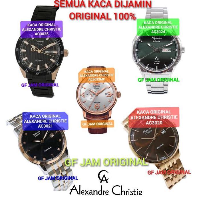 KACA JAM TANGAN ALEXANDRE CHRISTIE AC3020 AC3021 AC3022 AC3024 AC3025 AC8408