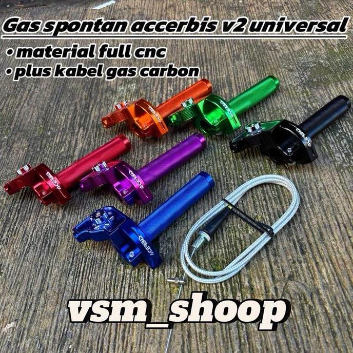 Promo Gas spontan acerbis V2 gas spontan 1kabel gas spontan acerbis roller universal Motorcycle Disk