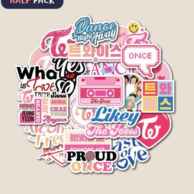 Stier Pa Twice Stiker Kpop Tumbler Laptop Stier Koper Helm R