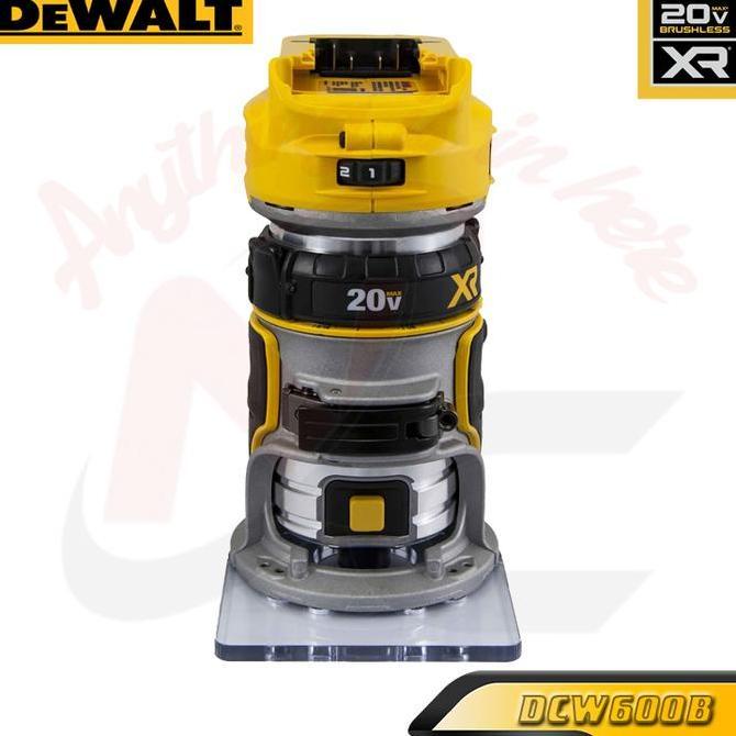 DEWALT DCW600B 20V MAX XR BRUSHLESS CORDLESS COMPACT ROUTER TOOL ONLY ORIGINAL DAN TERPERCAYA
