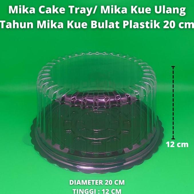 Bestone- Mika Cake Tray/ Mika Kue Ulang Tahun Mika Tumpeng/ Mika Bulat 20 cm