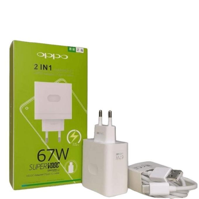 Bestone- Charger Oppo SUPER VOOC 67W Kabel Tipe C Type-C 67 Watt Oppo A98 A92