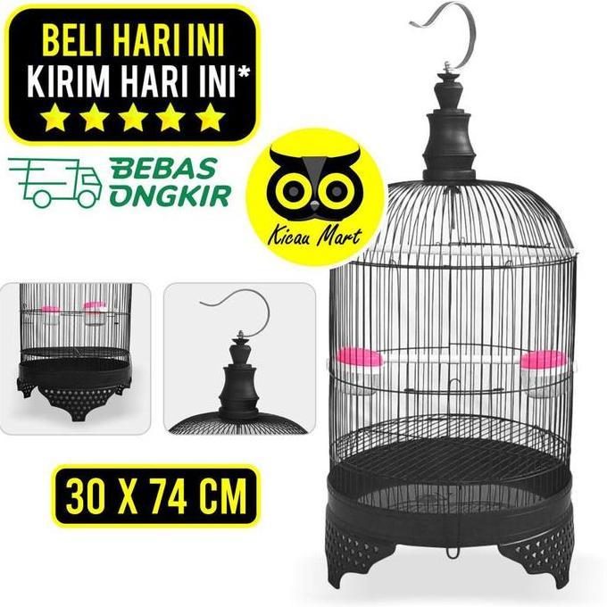 TERMURAH - KICAU MART Sangkar Kandang Lovebird Tanggung Fullset Gantungan Pion Cepuk Tangkringan Kle