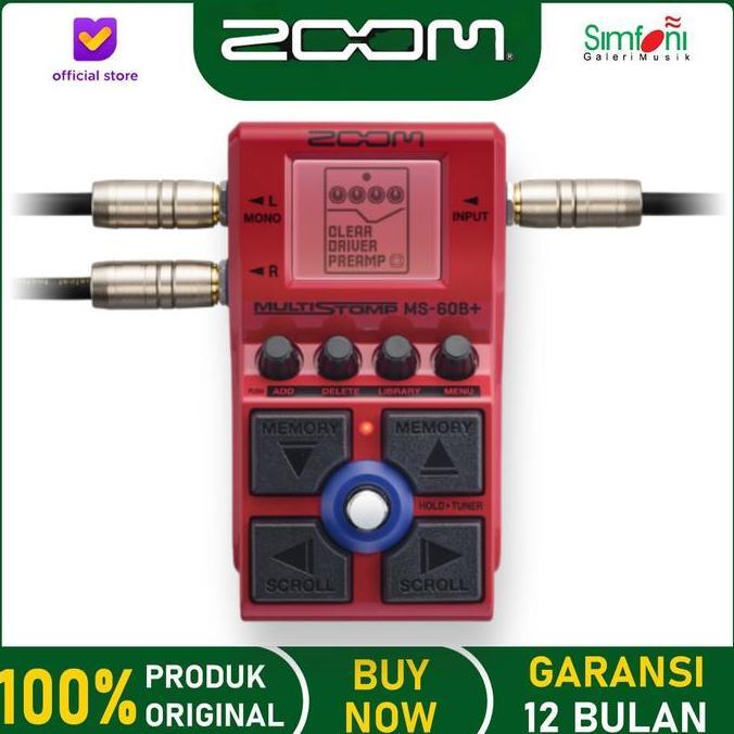 ZOOM MS-60B+ MultiStomp for Bass / efek bass