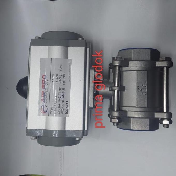 Actuator ball valve 2"/pneumatic ball valve AT75/ball valve 2inch PROMO AWAL TAHUN
