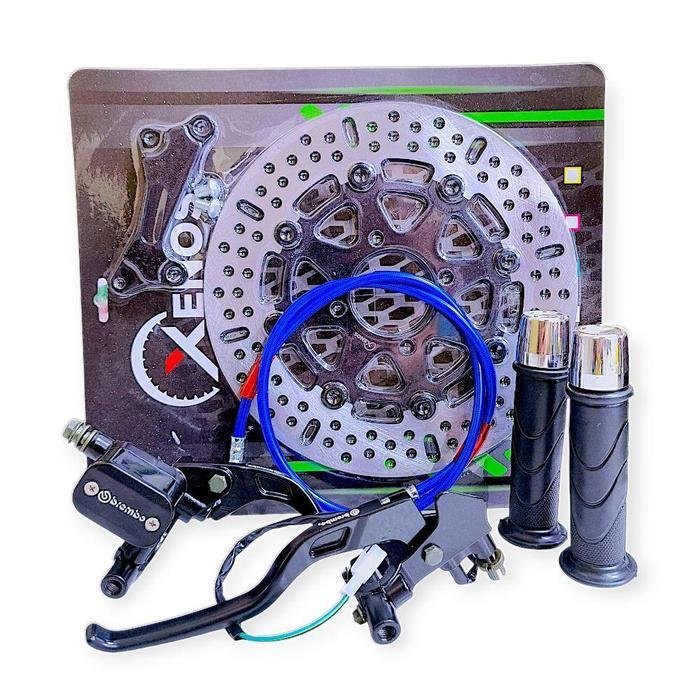 Paket Hemat 5In1 Piringan Cakram 260 Mm Master Rem Brembo Selang Rem Racing 95Cm Handgrip Honda Jalu