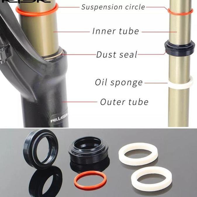 Risk Seal Fork Dust Seal Set 32Mm Seal Kit Suntour Rockshox Fox 32 Mm