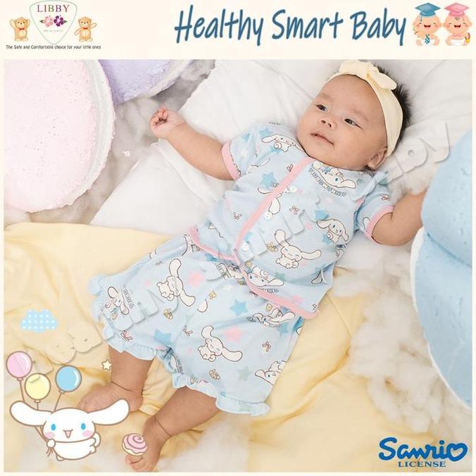 Libby Sanrio | Baju Bayi Libby | Setelan Bayi Pendek Katun