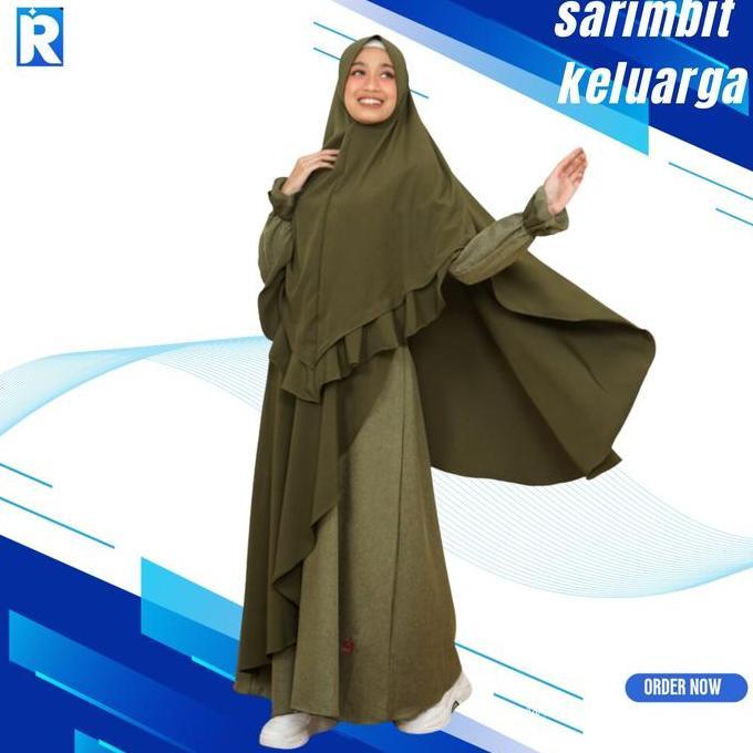 Sarimbit Keluarga Muslim Premium Arra Rayyan Army Family Set Couple M