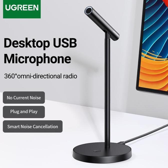 Ugreen Microphone Usb Mic Chatting Zoom Streaming Gaming Pc Laptop Terbaru