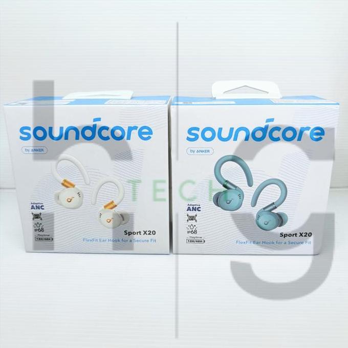 Anker Soundcore Sport X20 A3968 Tws True-Wireless Workout Earbuds Rotatable And Extendable Ear Hooks