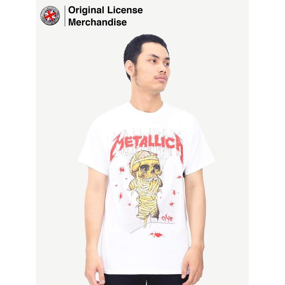 Kaos Baju Metal Band Musik Pria Unisex METALLICA Original One Landmine
