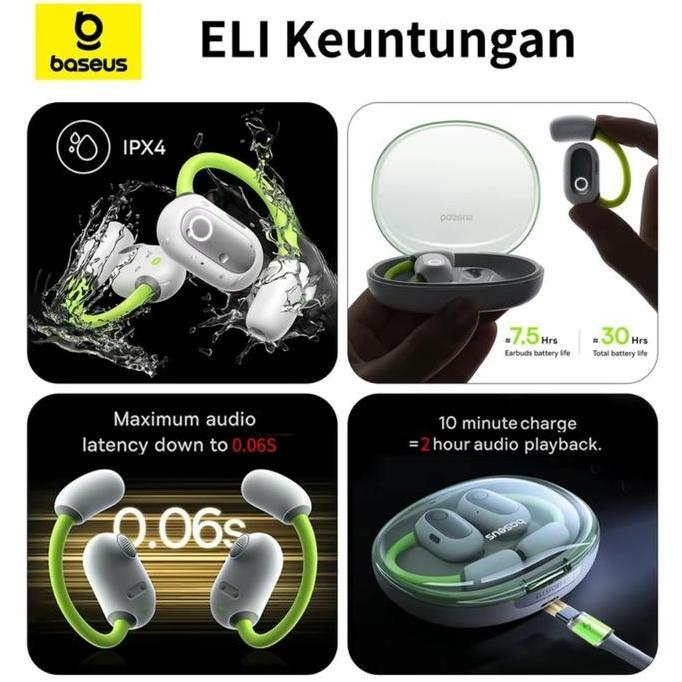 Baseus Eli Sport 1 Premium True Wireless Earphone Bluetooth