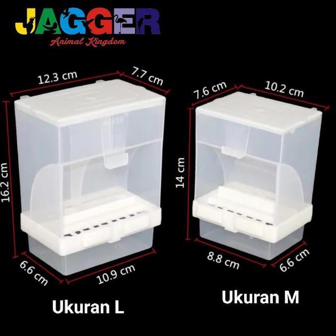 Dispenser Soliter Tempat Pakan Burung Lovebird Parkit Australia AME