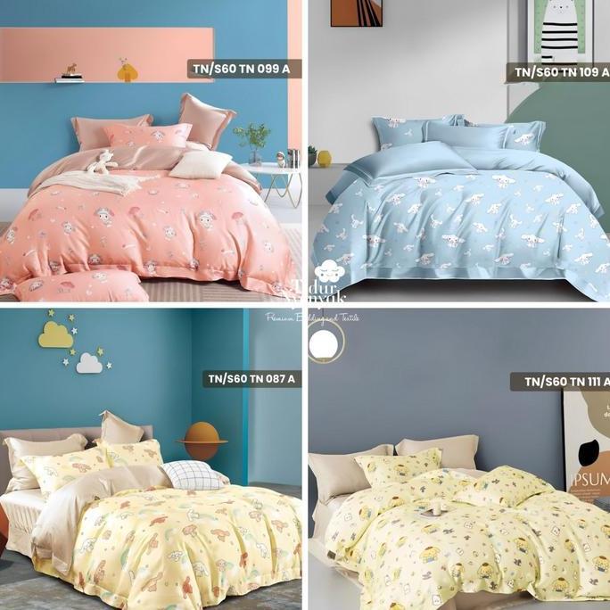 KAIN SUTRA BAMBOO 60S MOTIF ANAK KAIN SPREI METERAN LEBAR 250CM KODE 1159