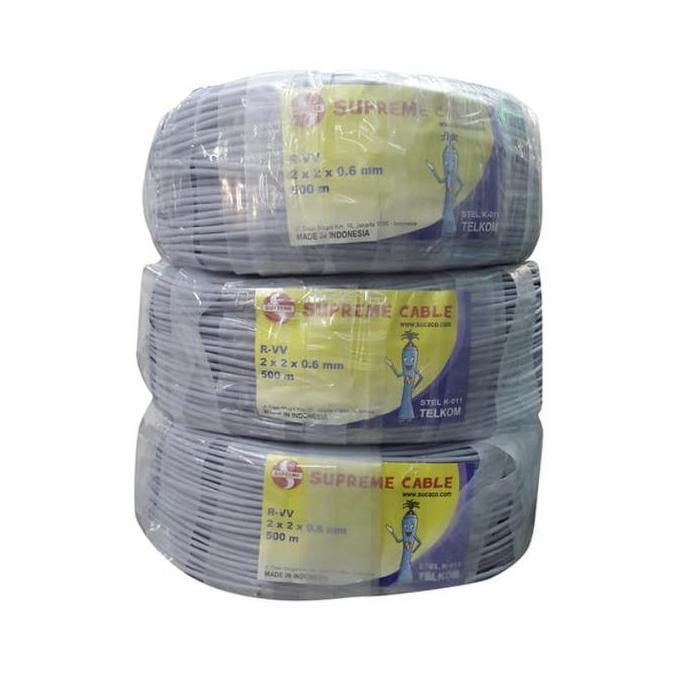 Kabel itc 2 x 2 x 0,6 mm kabel itc 2p supreme - kabel itc 2x2x0,6mm sp [terbaik]